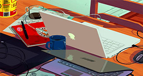 人物场景插画 MG动画